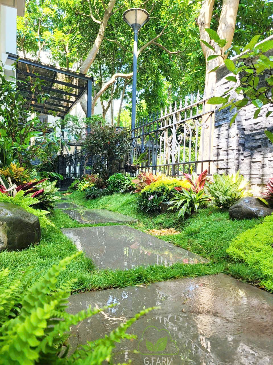 Thiết kế thi công sân vườn biệt thự Greenbay Mễ Trì
